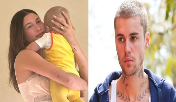 Hailey Bieber offers sweet glimpse of family life 