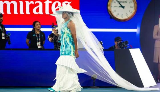 Naomi Osaka’s splashy fashion statement steals the show at Australian Open 