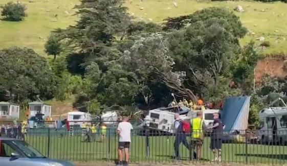 New Zealand's North Island devastated by flooding, landslide hits campsite