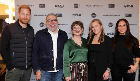 Prince Harry hypes Meghan Markle as she debuts new documentary at Sundance 