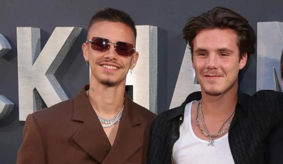 Cruz and Romeo Beckham spotted on romantic double date amid family rift