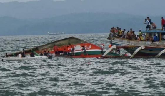 Philippine ferry carrying over 350 people sinks, 15 dead, 28 missing