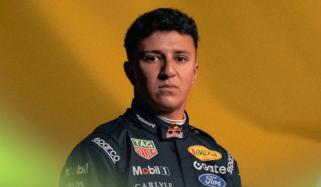 Red Bull's Isack Hadjar crashes in wet F1 pre-season test in Barcelona
