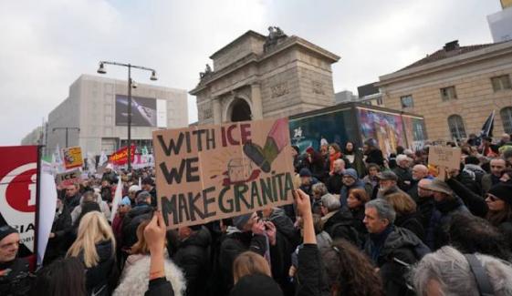 ICE presence at Milan Winter Olympics sparks protest in Piazza
