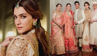 Kriti Sanon thanks Manish Malhotra for styling family at Nupur’s wedding