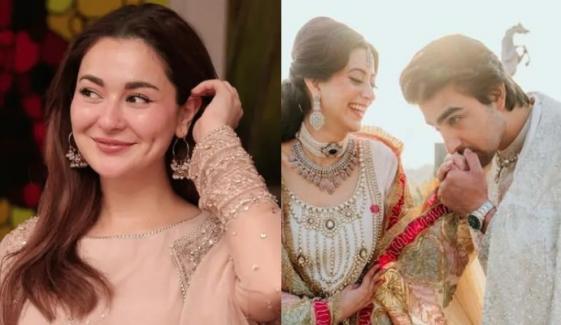 Hania Aamir shows heartfelt side at Khaqan Shahnawaz, Sabeena Syed’s rukhsati