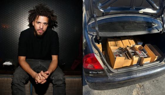 J Cole celebrates 'The Fall-Off' release with surprise 'Trunk Sale Tour'
