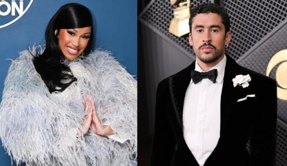 Cardi B reacts to Bad Bunny's Grammy speech ahead of his Super Bowl gig