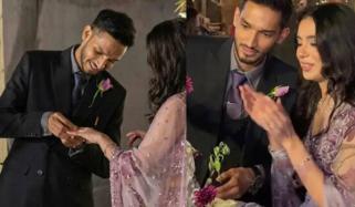 Talha Anjum gets engaged to Zoeia Karim in intimate ceremony 