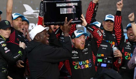 Michael Jordan celebrates first Daytona 500 win with Tyler Reddick’s triumph