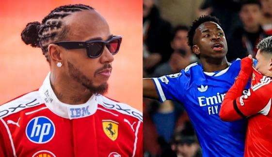 Lewis Hamilton backs Vinicius Jr after alleged racist abuse on field