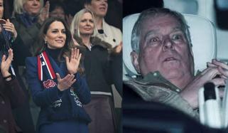 Kate Middleton makes first solo appearance at Six Nations Rugby Match after Andrew arrest