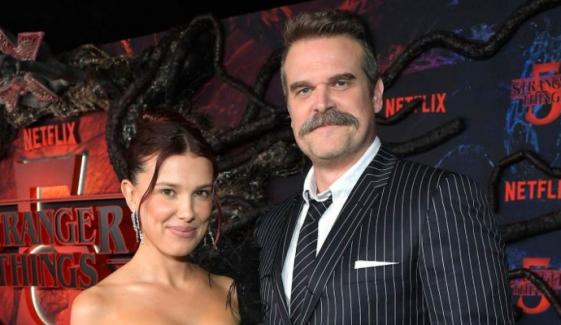 Millie Bobby Brown reunites with David Harbour for milestone celebration after 'Stranger Things'