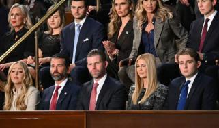 Barron Trump bonds with Ivanka, Eric, Don Jr. at SOTU in rare public appearance