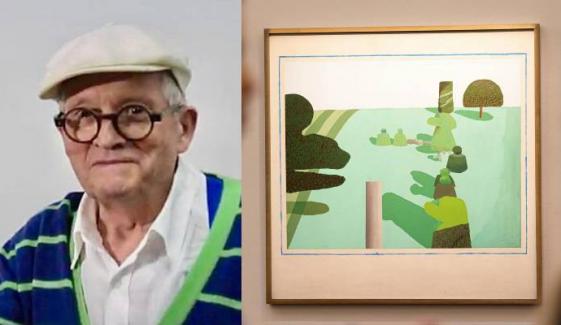 David Hockney's first English landscape goes on public display after three decades