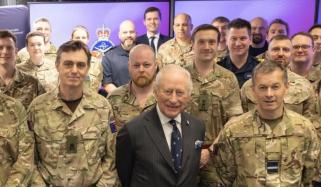 King Charles appears beaming at Northwood HQ despite mounting royal tensions