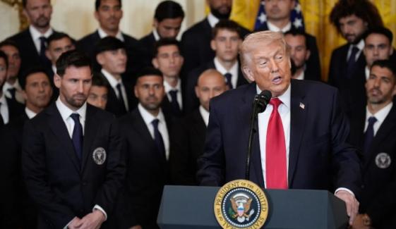 Lionel Messi, Inter Miami welcomed by Trump at White House, name-drops Ronaldo