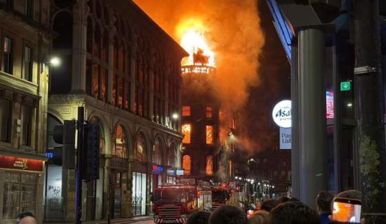 Glasgow Central Station shut down after massive fire sparks building collapse