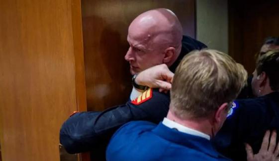 Brian McGinnis vows to fight for ‘peace, people’s lives’ after hospital release