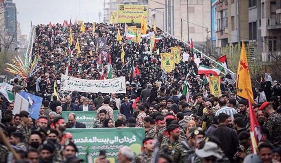 Blasts strike Tehran’s Al-Quds day rally amid escalating US-Israeli strikes