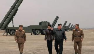 Kim Jong Un observes rocket test with daughter amid US-South Korea drills