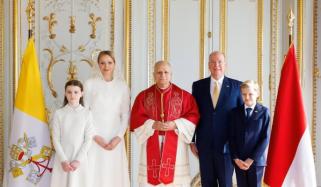 Prince Albert, Princess Charlene light up Monaco to host first Pope in 5 centuries