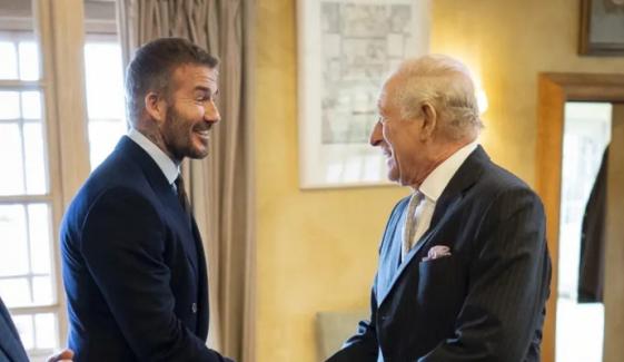 King Charles meets Sir David Beckham to promote key initiative
