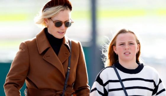 Zara Tindall, daughter Mia Tindall stun in suits at Aintree Ladies Day 