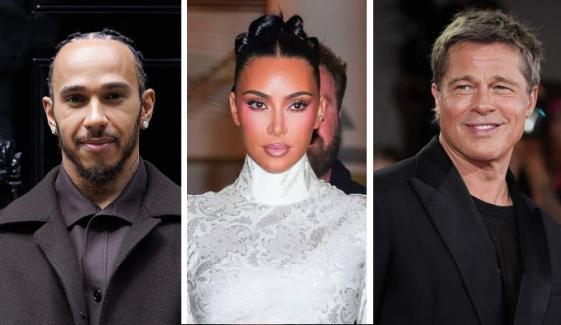 Kim Kardashian's master plan to get closer to Brad Pitt using Lewis Hamilton exposed