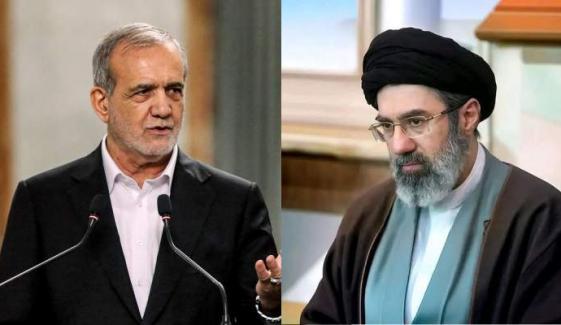 Mojtaba Khamenei meets president Pezeshkian for first time since appointment