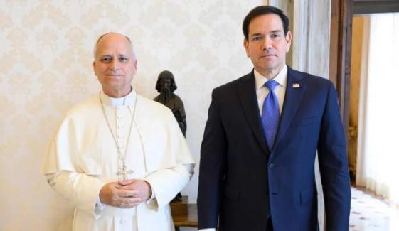 Rubio meets Pope Leo during Vatican visit, discusses Middle East peace efforts