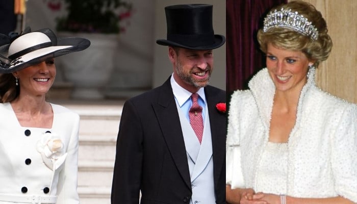 Kate Middleton opts for Princess Diana's jewellery at garden party with Prince William 