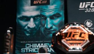 UFC 328: Police ‘human shields’ separate Khamzat Chimaev and Sean Strickland at volatile press conference