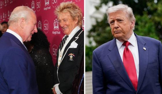 Rod Stewart mocks ‘rat bag’ Trump during candid chat with King Charles