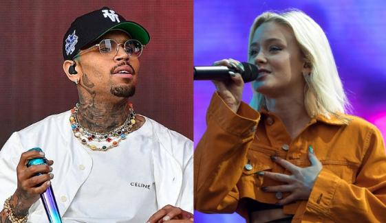 Chris Brown name-drops Zara Larsson after brutal new album reviews 