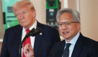 Nvidia CEO Jensen Huang joins Trump on Air Force One for China summit