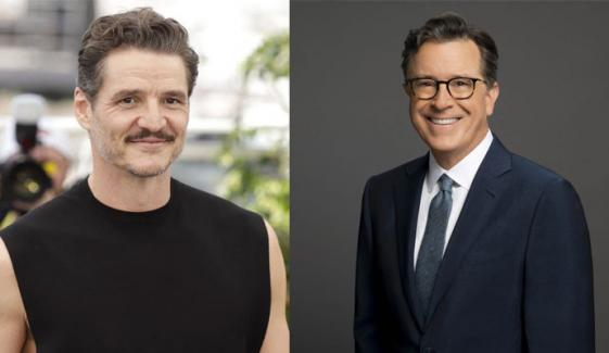 Pedro Pascal's kiss with Stephen Colbert during live show shocks the internet