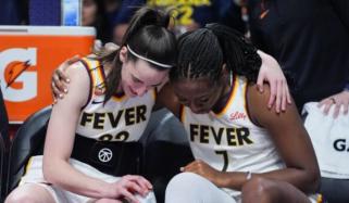 Caitlin Clark, Kelsey Mitchell lead Indiana Fever past Sparks 87-78 for first win