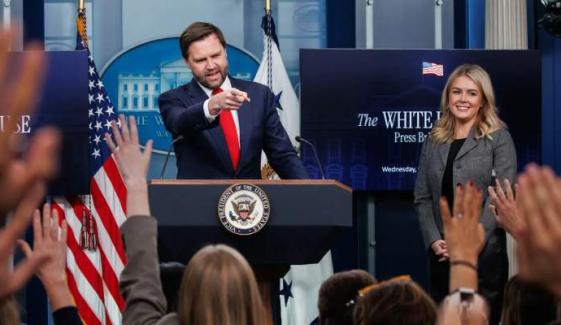 JD Vance suggests Karoline Leavitt could fill VP role while Usha welcomes baby