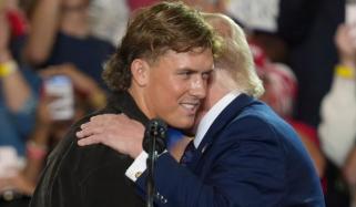 NFL star Jaxson Dart makes surprise appearance at Trump rally