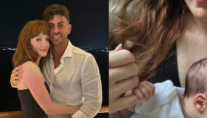 Nicola Roberts announces birth of first child with Mitch Hahn: 'Perfect little baby'