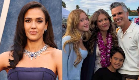Jessica Alba, ex-Cash Warren keep distance at daughter's graduation ceremony