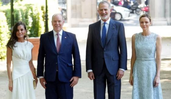 Princess Charlene, Prince Albert meet Queen Letizia, King Felipe for key meeting in Spain 