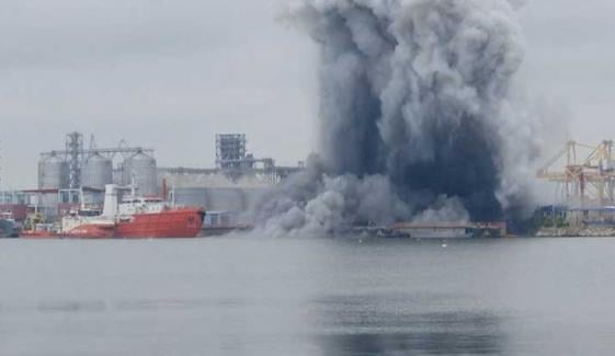 Marine drone explodes in Romanian port as Ukraine accuse Russia of jamming vessel
