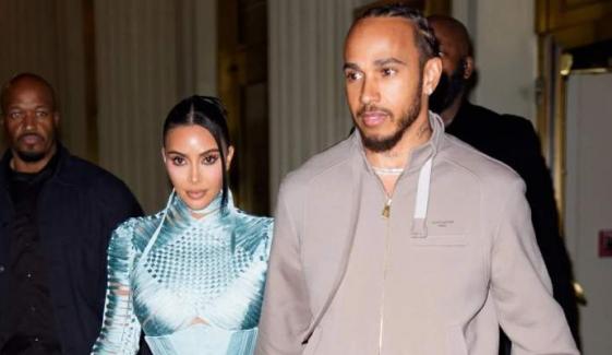 Lewis Hamilton celebrates Monaco P2 with hug, flying kiss for Kim Kardashian
