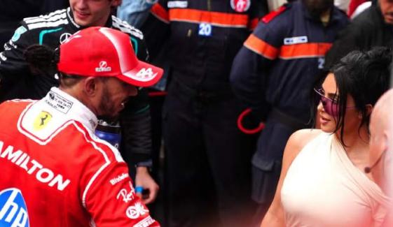 Lewis Hamilton, Kim Kardashian step out together at Monaco post-race party