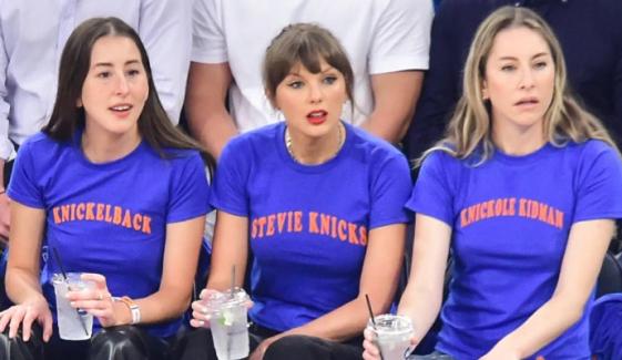 Taylor Swift, Haim sisters turn Knicks Victory into dance party: Watch 
