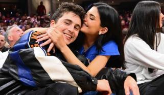 Timothée Chalamet wraps Kylie Jenner in arms as Knicks clinch historic Game 4 win