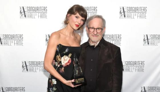 Taylor Swift, Travis Kelce, Steven Spielberg create unexpected crossover moment