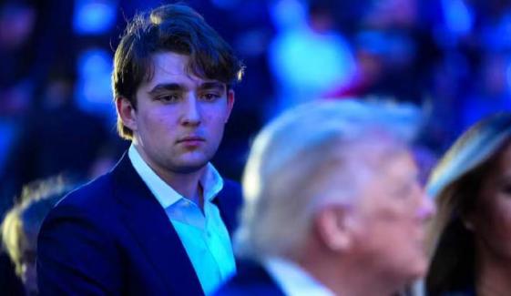 Barron Trump’s new look turns heads at White House UFC event: ‘Serious and sad’
